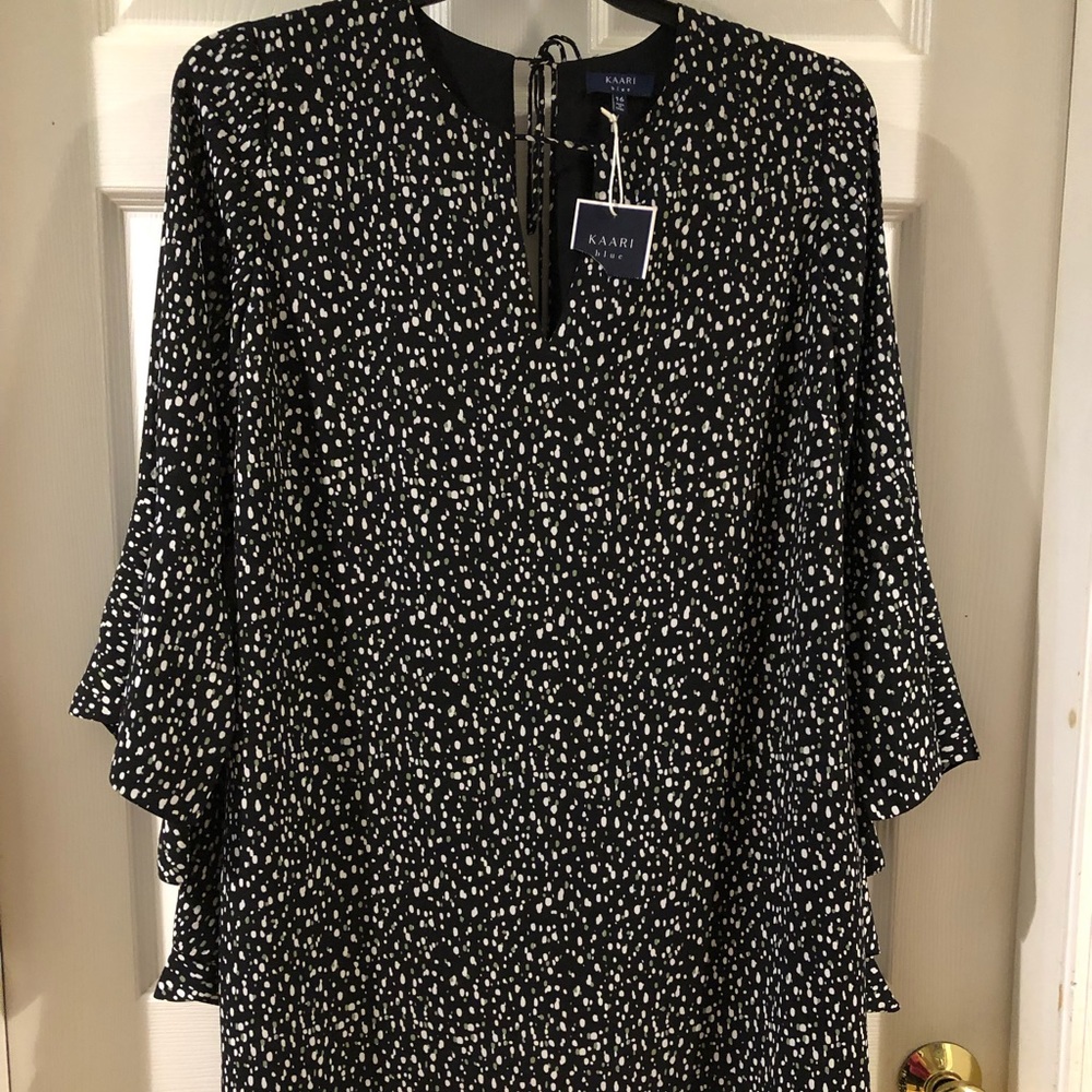 KAARI blue dress knee length
